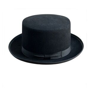 Planar Merino Wool Top Hat Vintage Mens Medium Black Hat